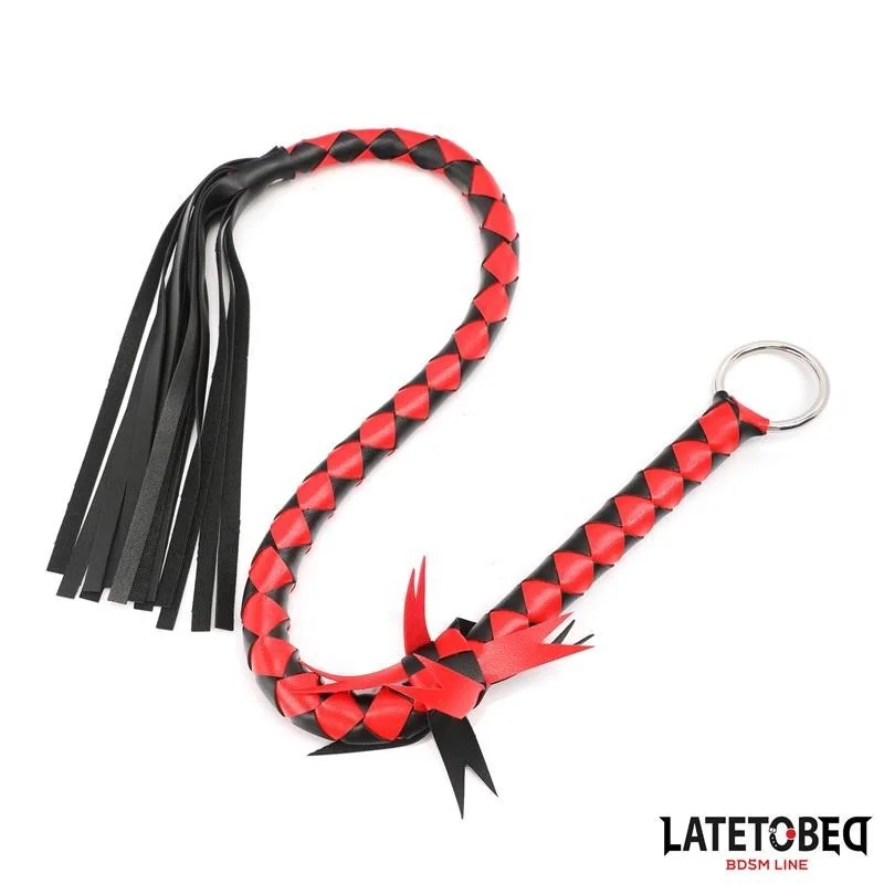 GEFLOCHTENER FLOGGER 85 CM VON LATETOBED BDSM LINE