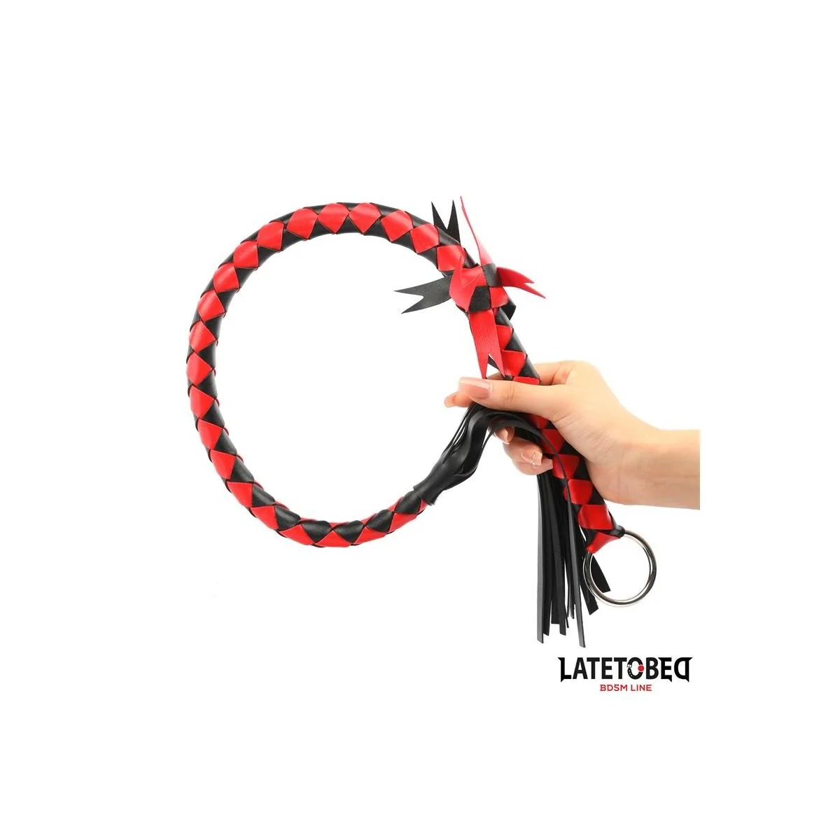 GEFLOCHTENER FLOGGER 85 CM VON LATETOBED BDSM LINE