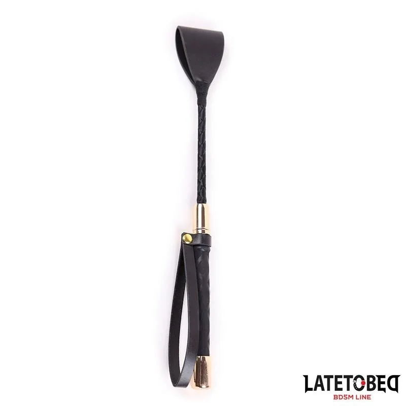 GOLDFARBENE METALLGERTE 30 CM VON LATETOBED BDSM LINE