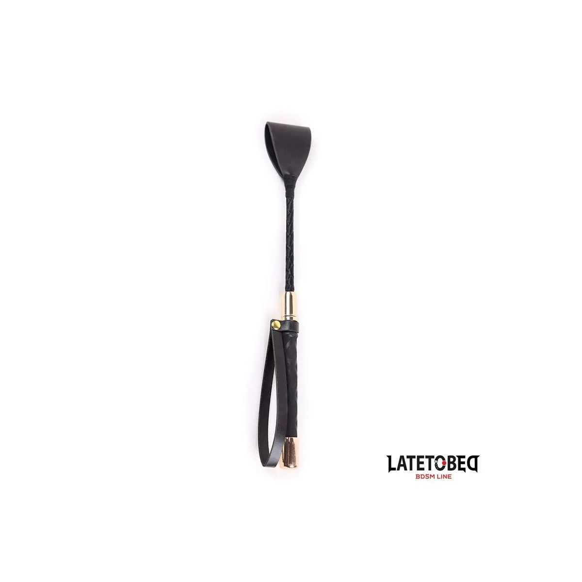 GOLDFARBENE METALLGERTE 30 CM VON LATETOBED BDSM LINE