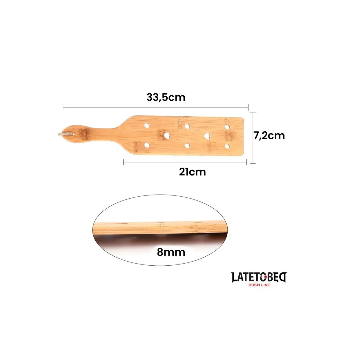 BAMBUSPADDEL 34 CM VON LATETOBED BDSM LINE