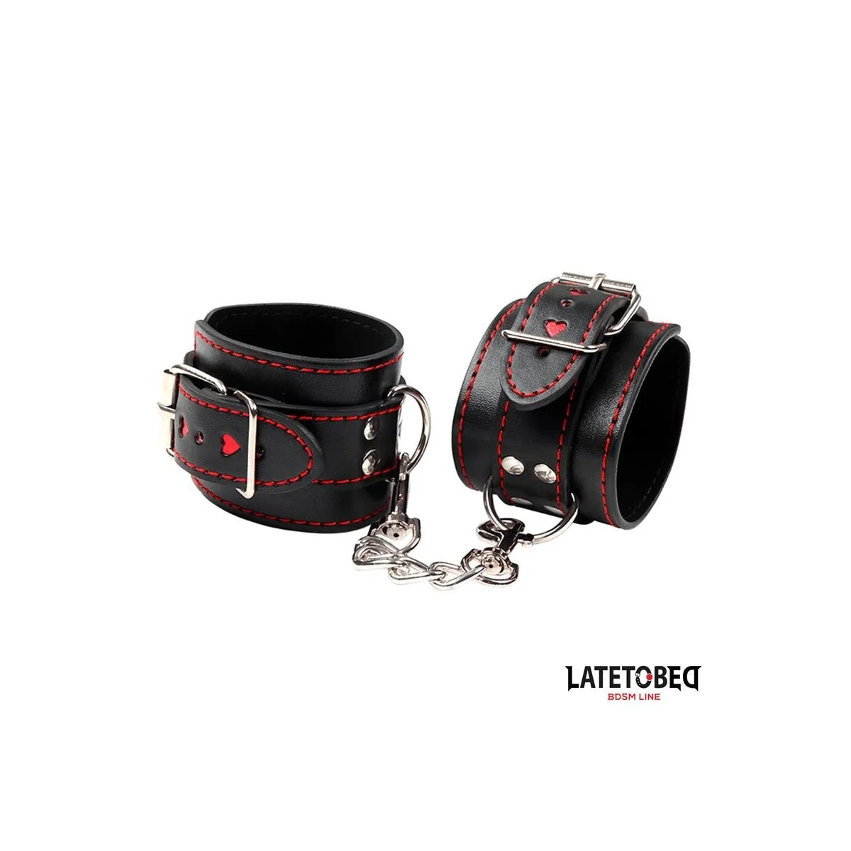 FUSSFESSEL MIT KETTE UND HERZEN VON LATETOBED BDSM LINE