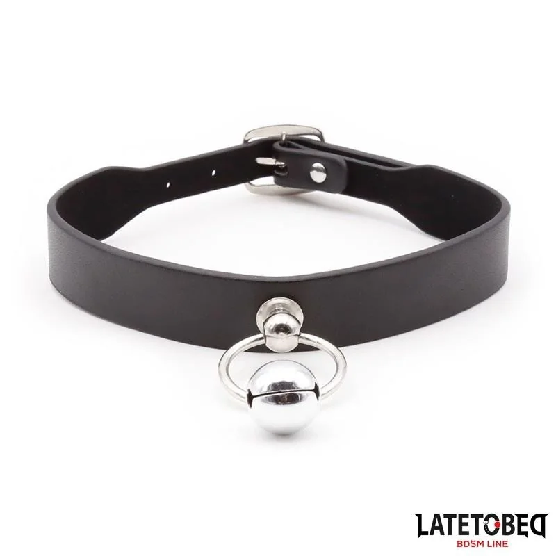 HALSBAND MIT GLOCKE UND LEINE VON LATETOBED BDSM LINE 2