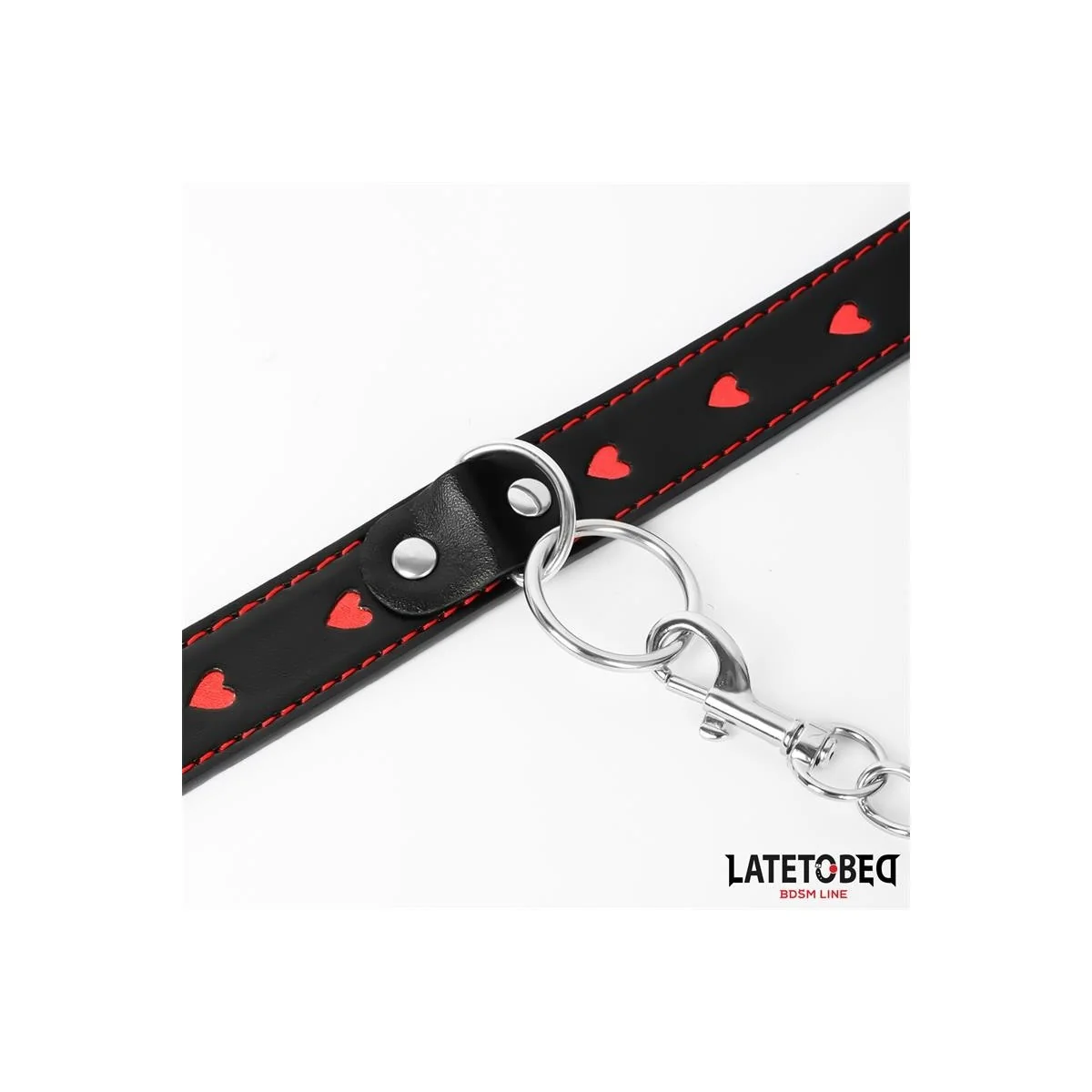 HALSBAND MIT LEINE 52 CM VON LATETOBED BDSM LINE