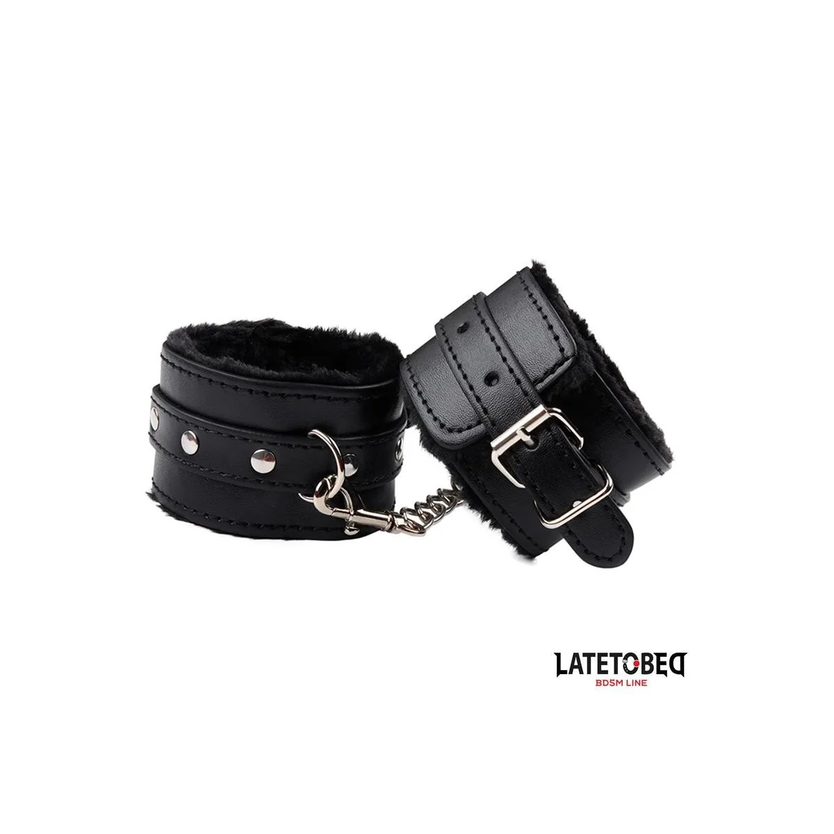 FELL-HANDFESSEL SCHWARZ VON LATETOBED BDSM LINE