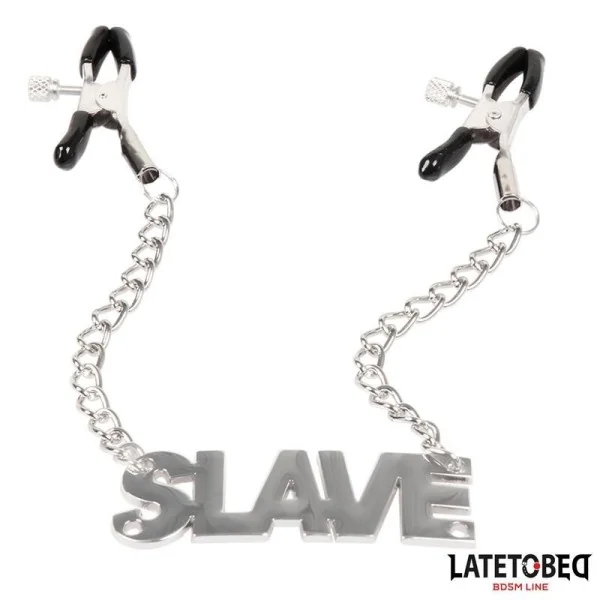 NIPPELKLEMMEN MIT SLAVE VON LATETOBED BDSM LINE
