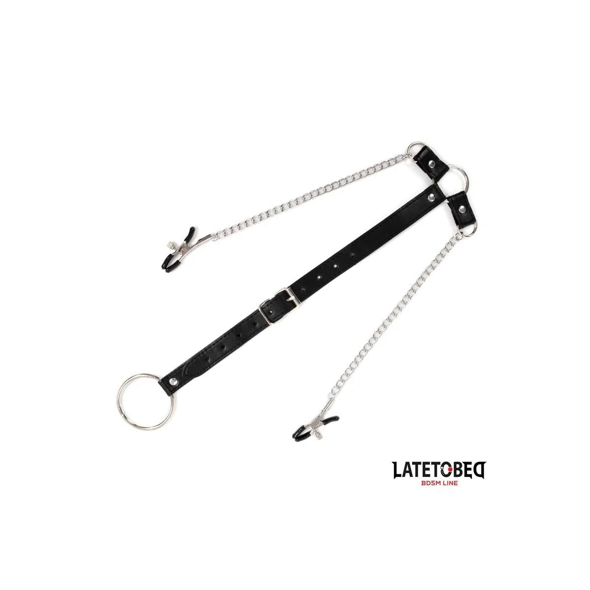 NIPPELKLEMMEN MIT PENISRING VON LATETOBED BDSM LINE