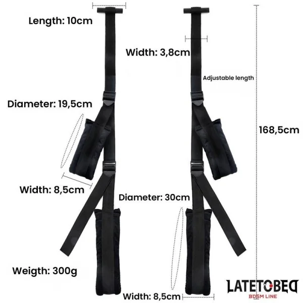 TÜR-SLING SCHWARZ VON LATETOBED BDSM LINE