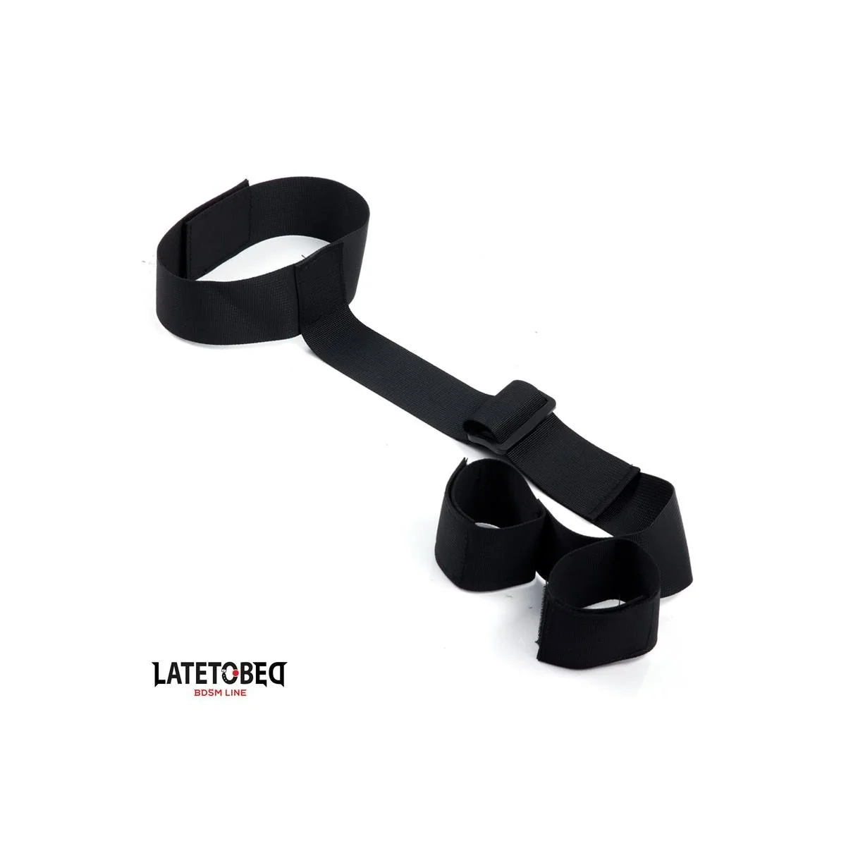 BAND-BONDAGE VON HALS BIS HANDGELENK VON LATETOBED BDSM LINE
