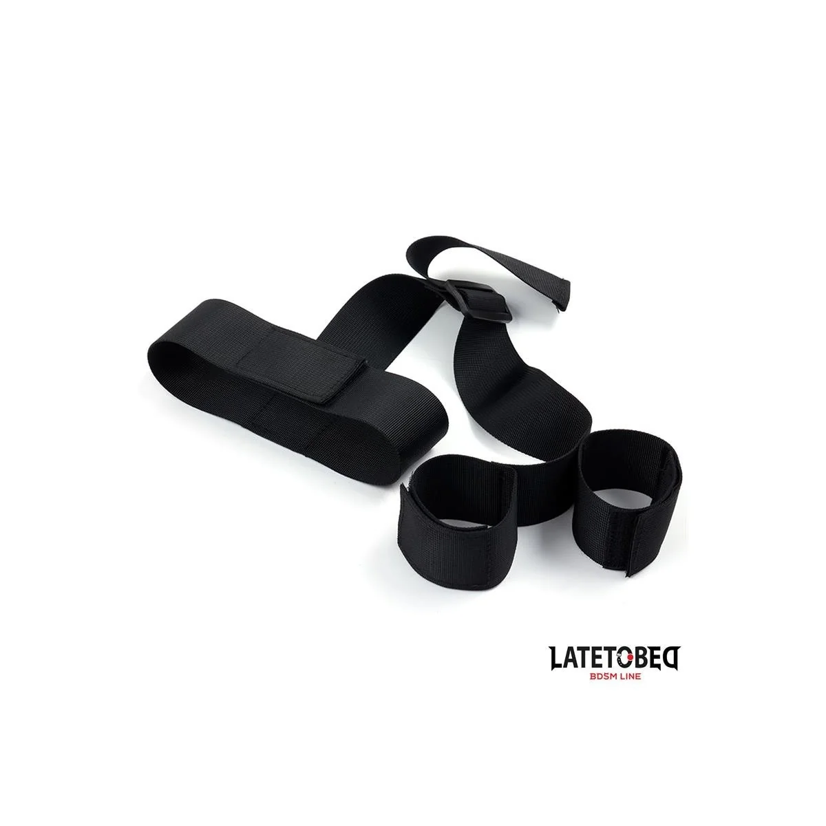 BAND-BONDAGE VON HALS BIS HANDGELENK VON LATETOBED BDSM LINE