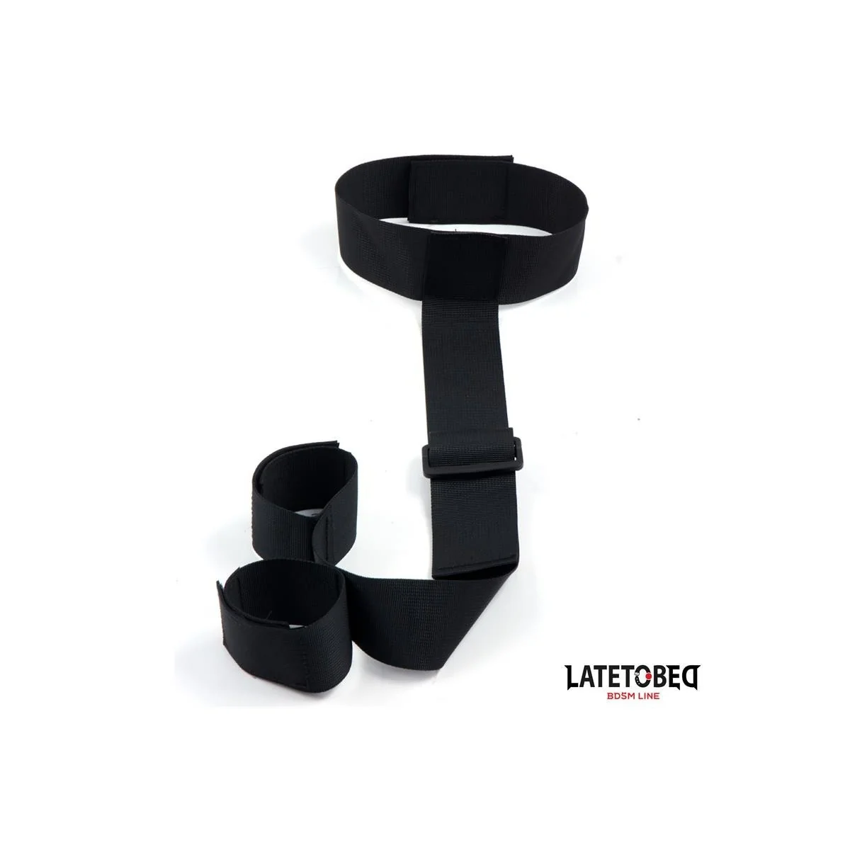 BAND-BONDAGE VON HALS BIS HANDGELENK VON LATETOBED BDSM LINE