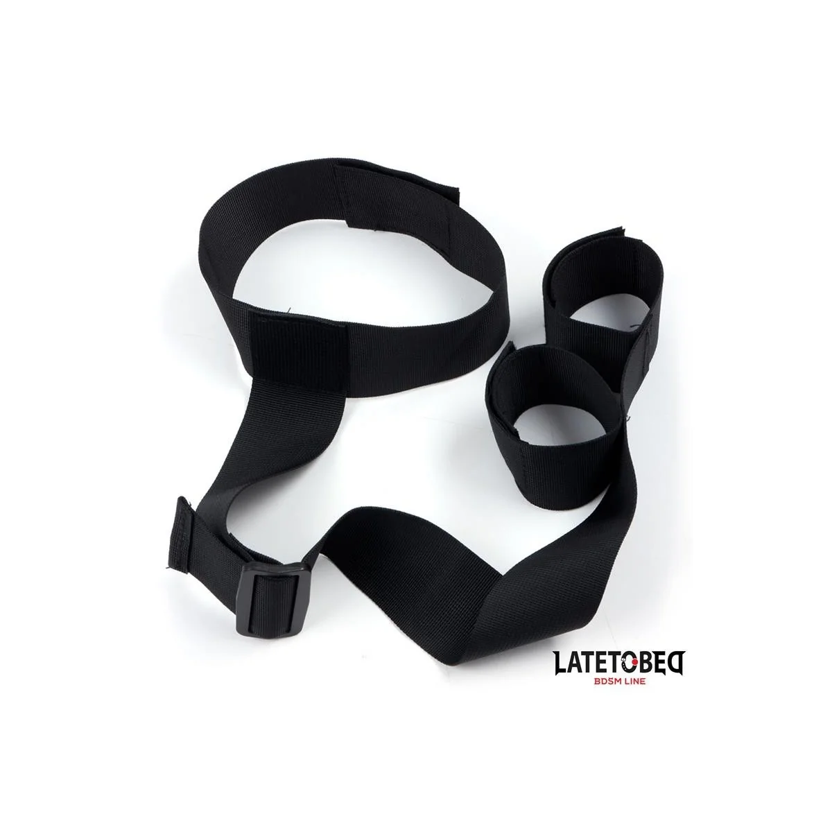 BAND-BONDAGE VON HALS BIS HANDGELENK VON LATETOBED BDSM LINE