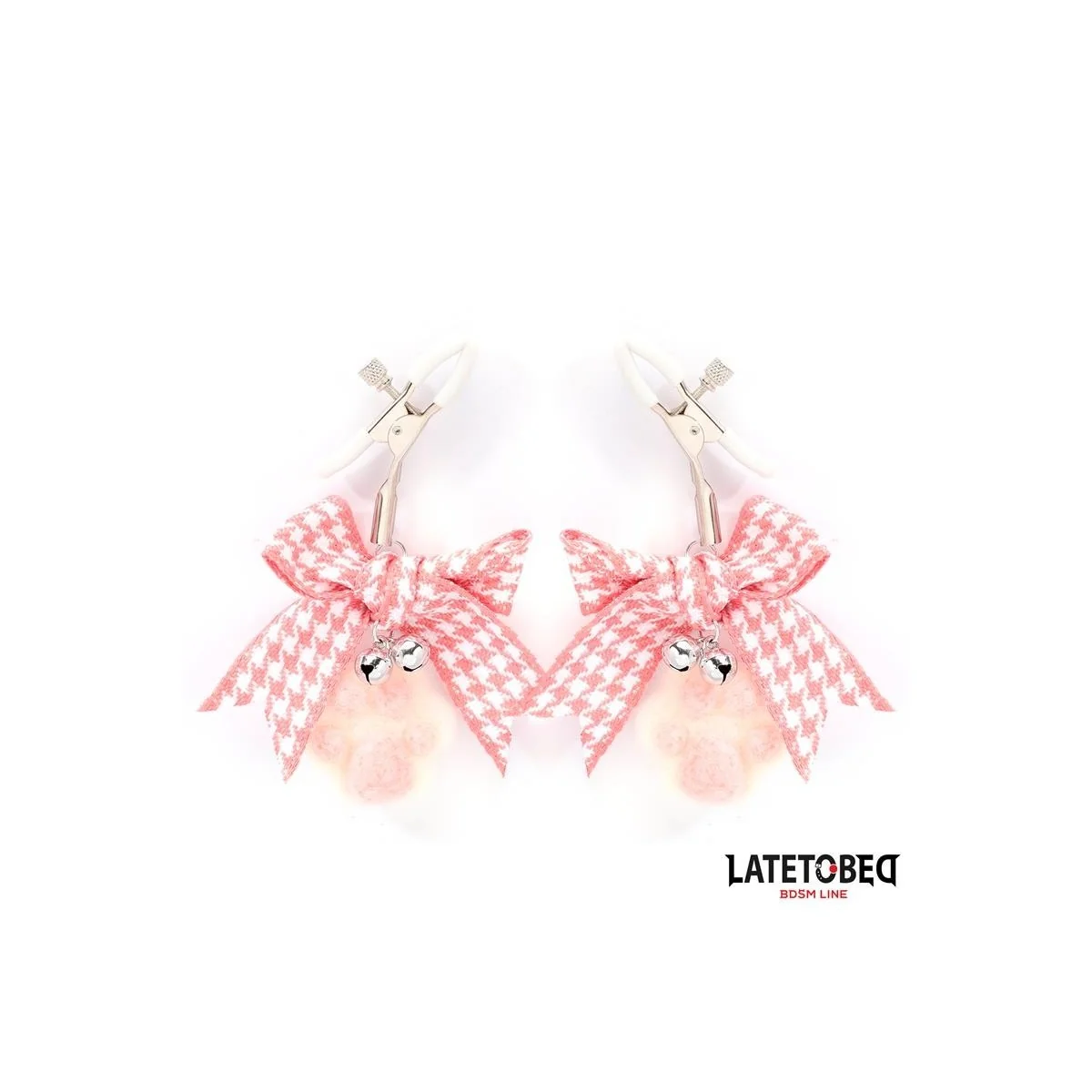 NIPPELKLEMMEN MIT KITTY-PFOTEN-POMPON VON LATETOBED BDSM LINE