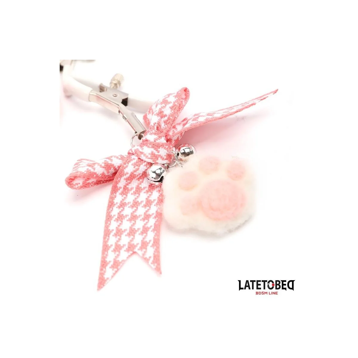 NIPPELKLEMMEN MIT KITTY-PFOTEN-POMPON VON LATETOBED BDSM LINE