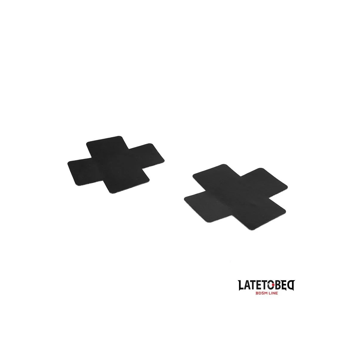 EINWEG-NIPPELABDECKUNG MIT KREUZ VON LATETOBED BDSM LINE