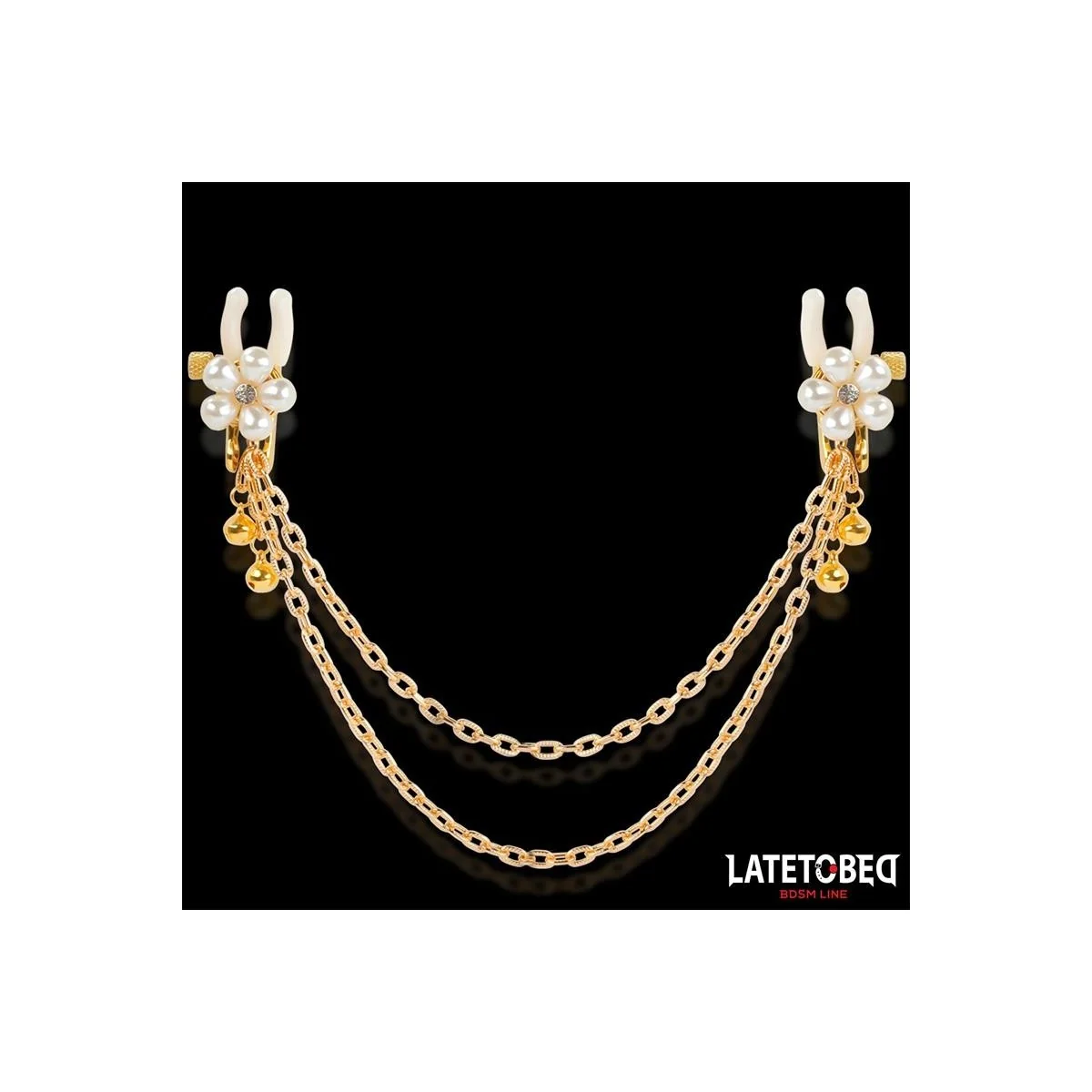 REARL-NIPPELKLEMMEN MIT KETTE VON LATETOBED BDSM LINE