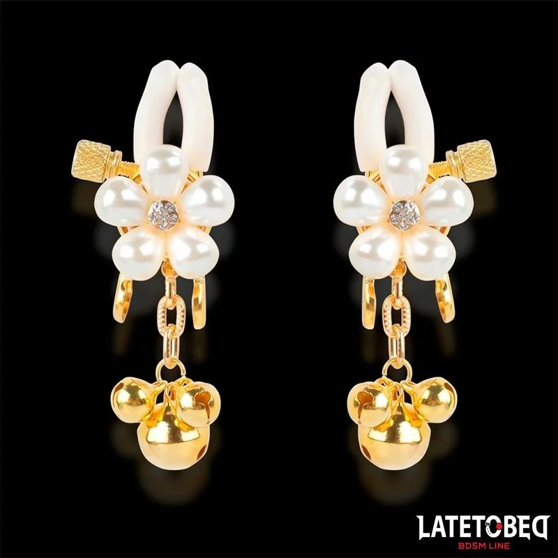 PERLEN-NIPPELKLEMMEN VON LATETOBED BDSM LINE 2