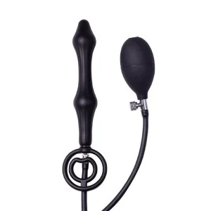 Aufblasbarer Analplug mit doppeltem Ballon und Pumpe von Latex Play kaufen | Fesselliebe