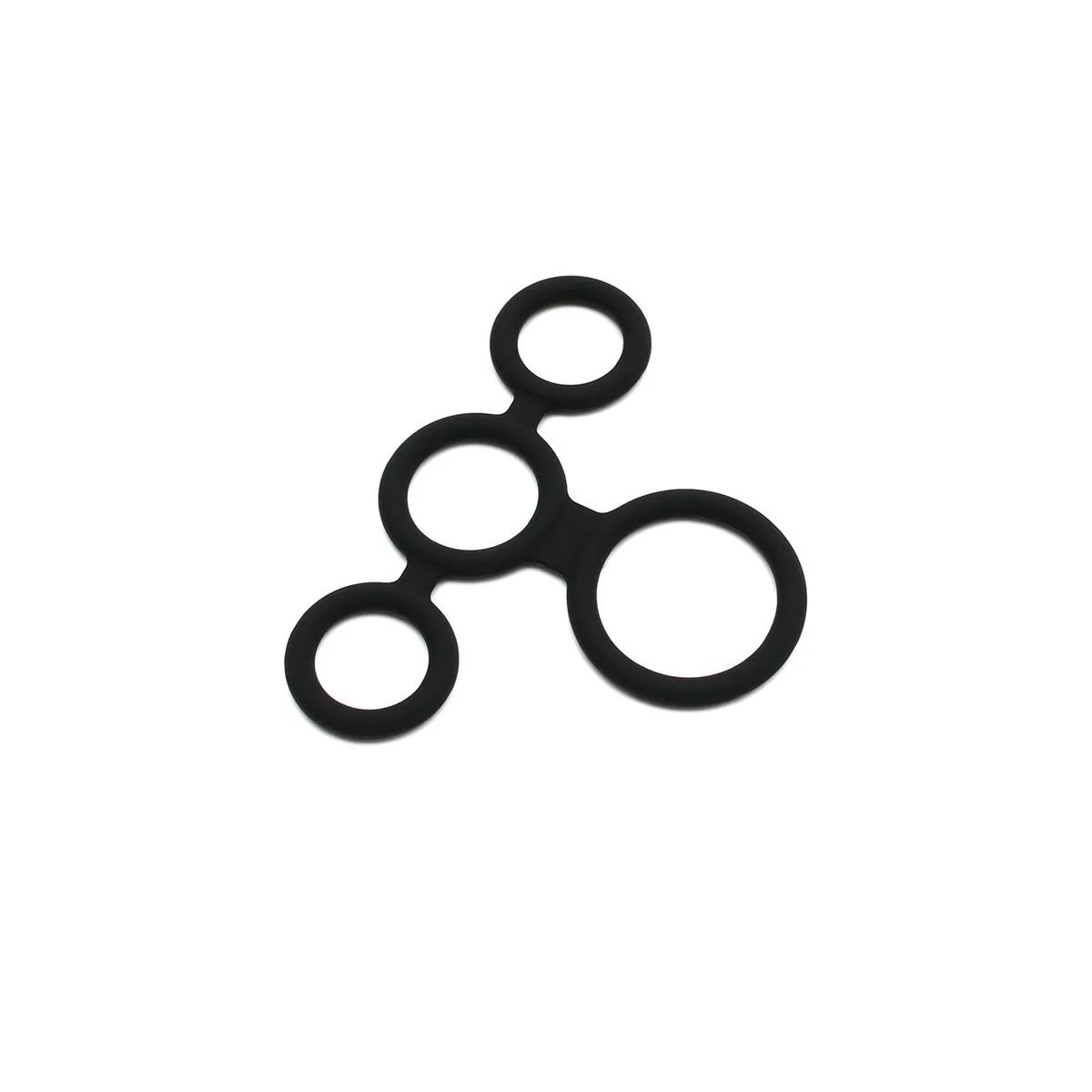 Quatro Penisring und Hodenteiler von Latex Play kaufen | Fesselliebe