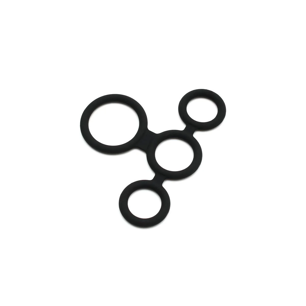 Quatro Penisring und Hodenteiler von Latex Play kaufen | Fesselliebe