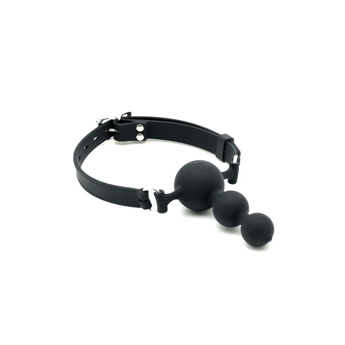 Mundknebel mit Dreifachkugeln von Latex Play kaufen | Fesselliebe