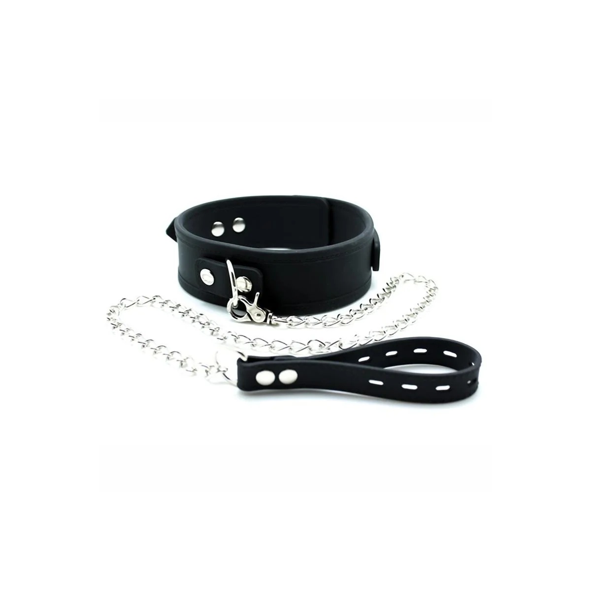 Halsband mit Leine von Latex Play kaufen | Fesselliebe