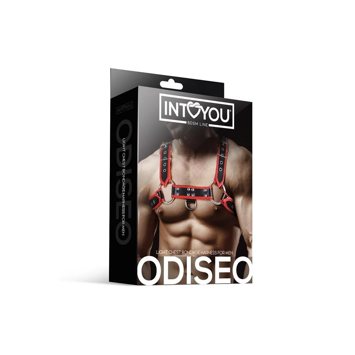 Odiseo Brust-Bondage-Harness für Männer aus veganem Leder von Intoyou Bdsm Line kaufen | Fesselliebe