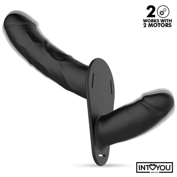 JORDAN STRAP-ON MIT DOPPELTEM VIBRATIONSDILDO UND FERNBEDIENUNG VON INTOYOU BDSM LINE