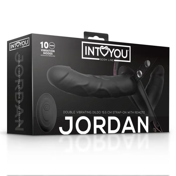 JORDAN STRAP-ON MIT DOPPELTEM VIBRATIONSDILDO UND FERNBEDIENUNG VON INTOYOU BDSM LINE