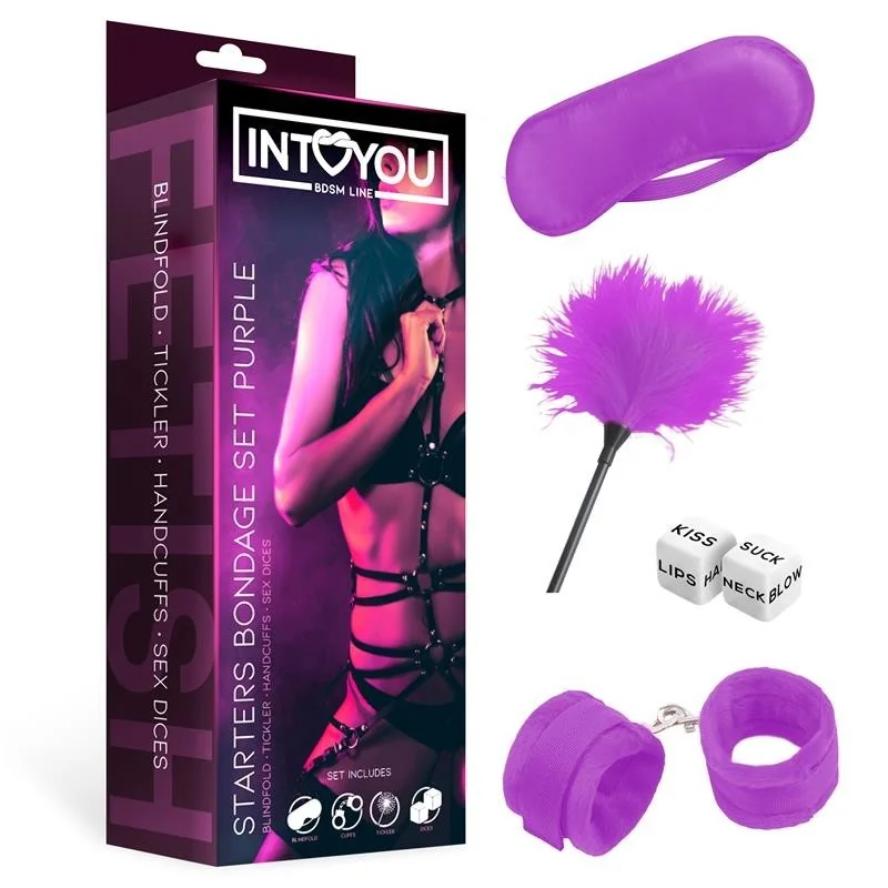 Starters Bondage Set 4-teilig Lila von Intoyou Bdsm Line kaufen | Fesselliebe