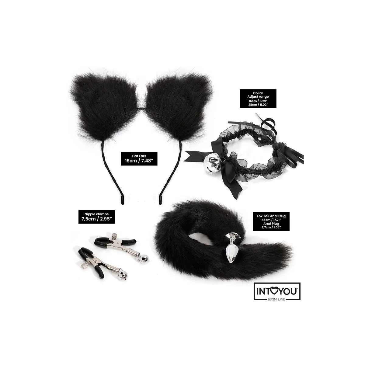 4-TEILIGES COSPLAY-SET VON INTOYOU BDSM LINE