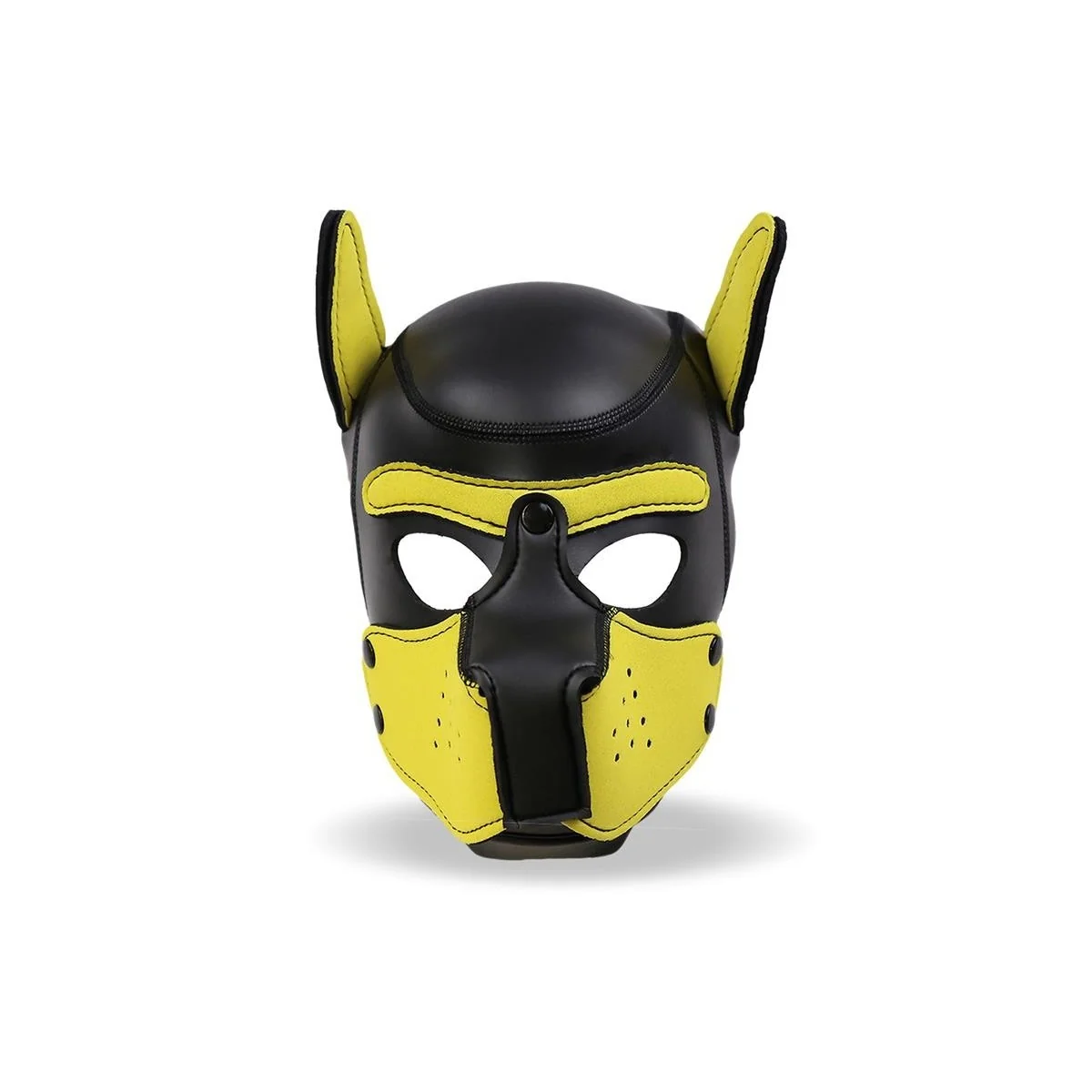 Hound Neopren Dog Hound Abnehmbarer Maulkorb Schwarz/Gelb Einheitsgröße von Intoyou Bdsm Line kaufen | Fesselliebe