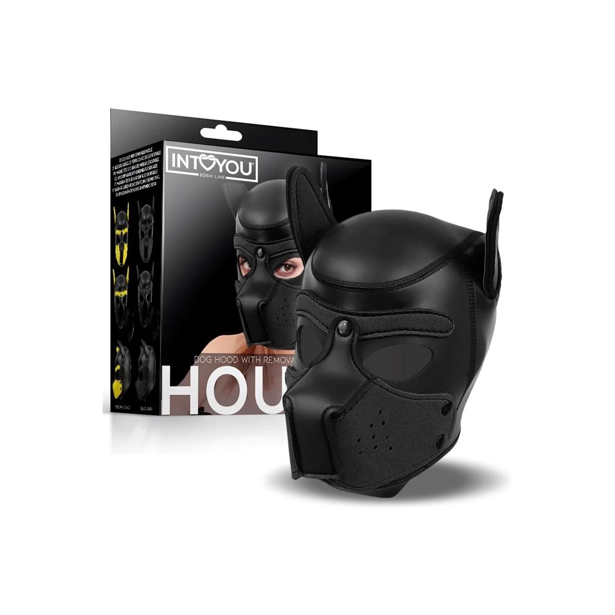 Hound Neopren Dog Hound Abnehmbarer Maulkorb Schwarz Einheitsgröße von Intoyou Bdsm Line kaufen | Fesselliebe