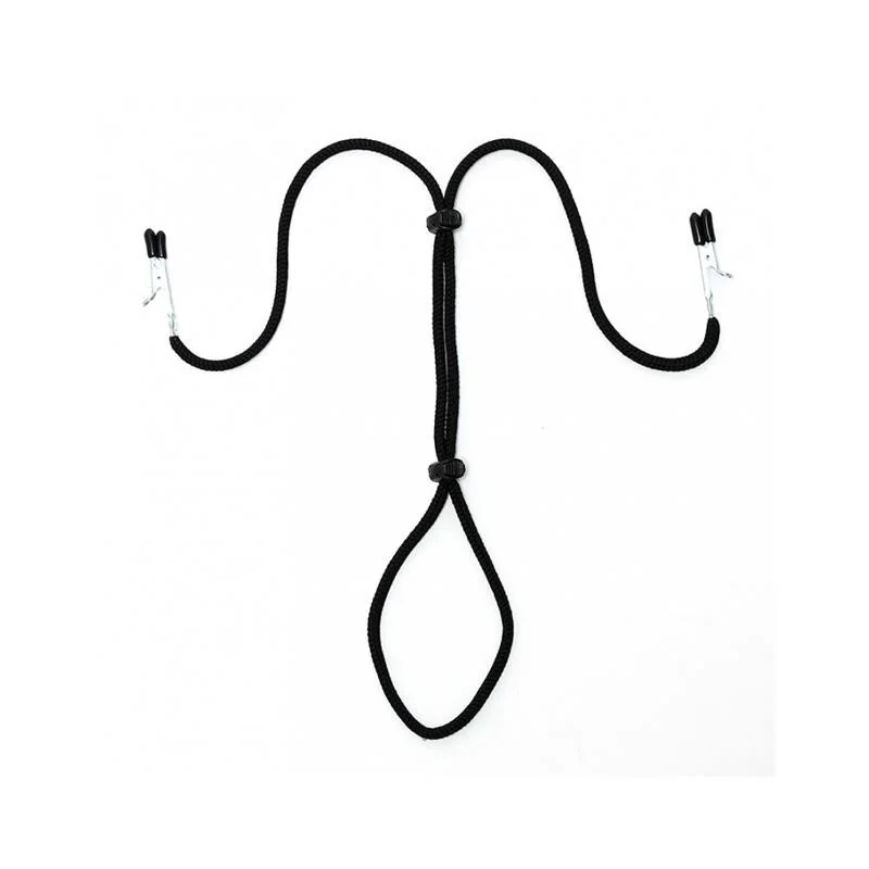 Brustwarzenklammern mit Penisschnur von Bondage Play kaufen | Fesselliebe 2