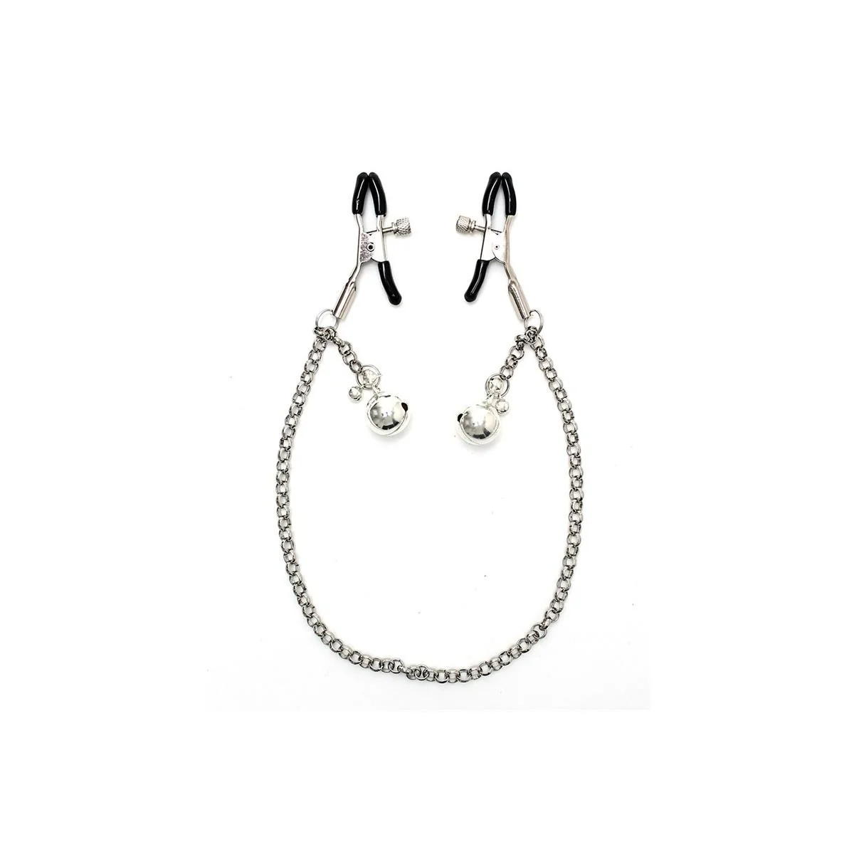 Brustwarzenklammern mit Kette und Glöckchen von Bondage Play kaufen | Fesselliebe