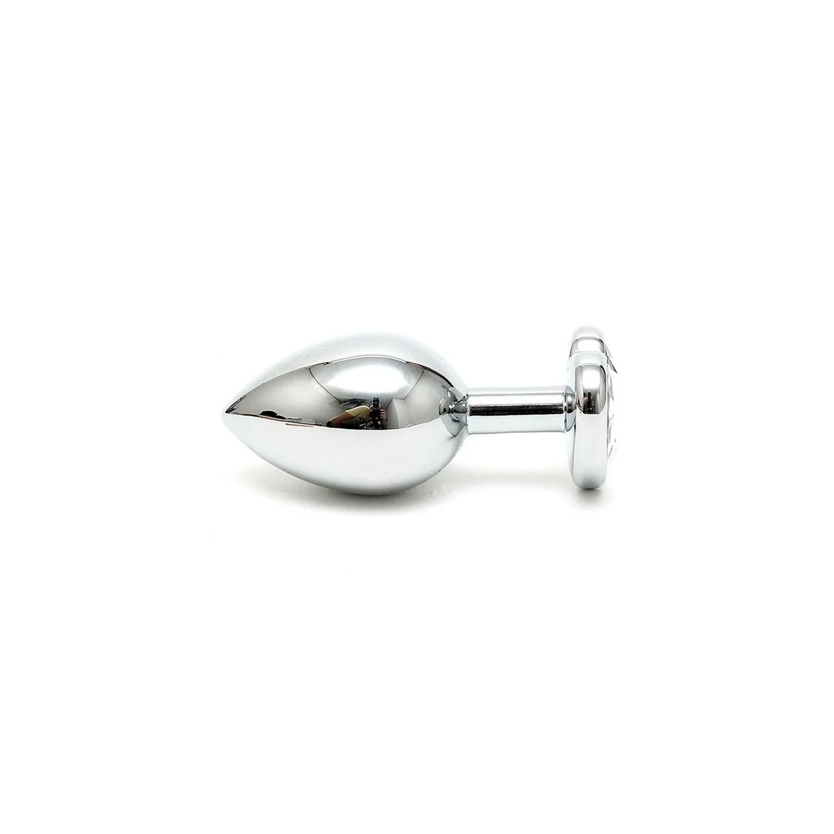 Stahl Butt-Plug mit Kristallherz Transparent von Bondage Play kaufen | Fesselliebe