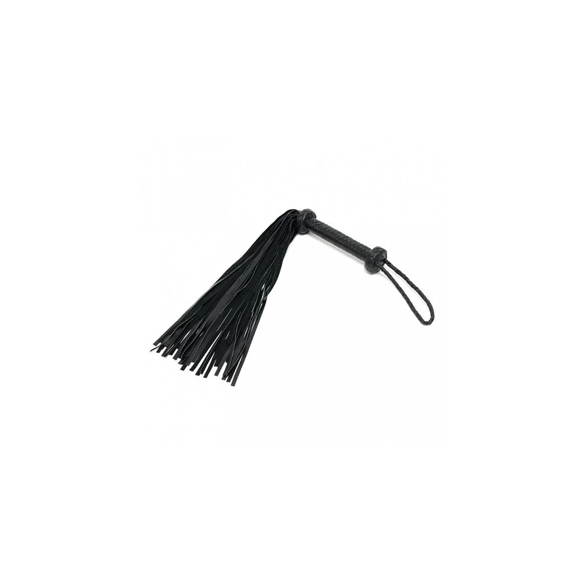 Geflochtener Leder-Flogger Schwarz von Bondage Play kaufen | Fesselliebe