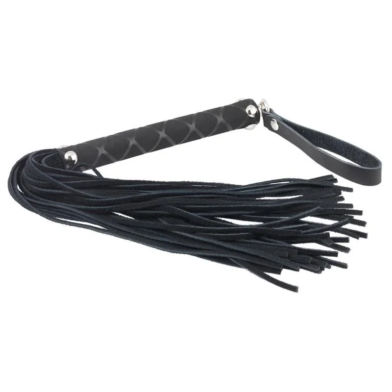 Lederpeitsche Schwarz 35 cm von Bondage Play kaufen | Fesselliebe