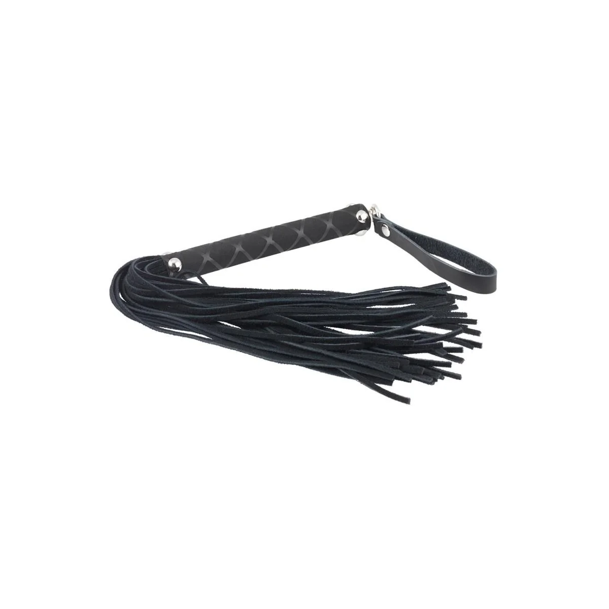 Lederpeitsche Schwarz 35 cm von Bondage Play kaufen | Fesselliebe