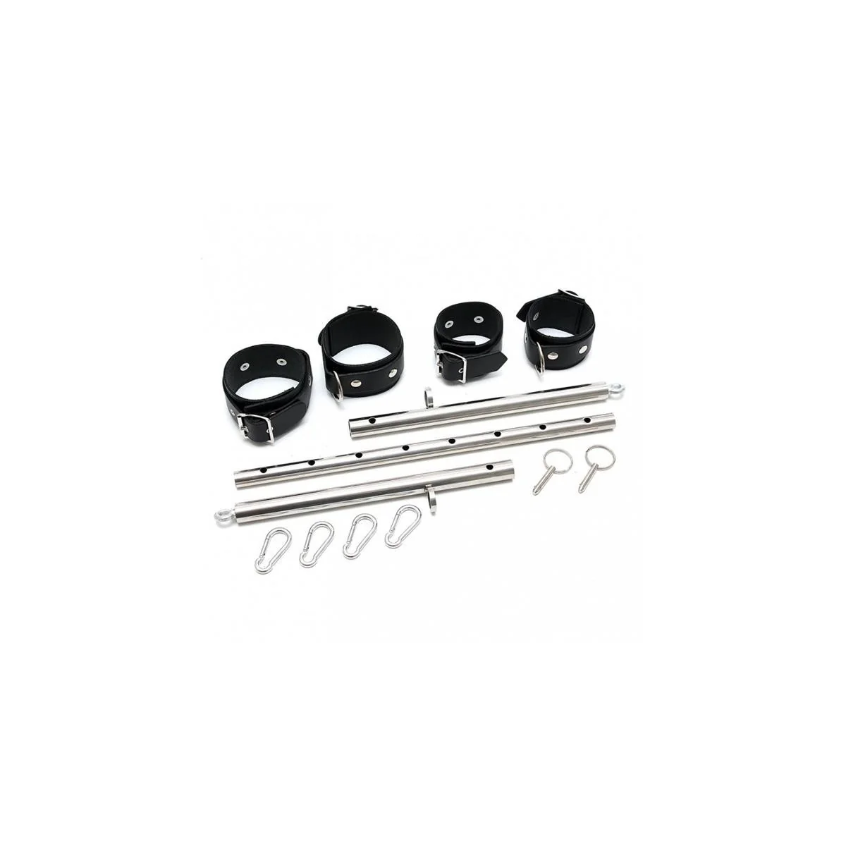 Spreizstange aus Metall mit Fesseln - Verstellbar von Bondage Play kaufen | Fesselliebe