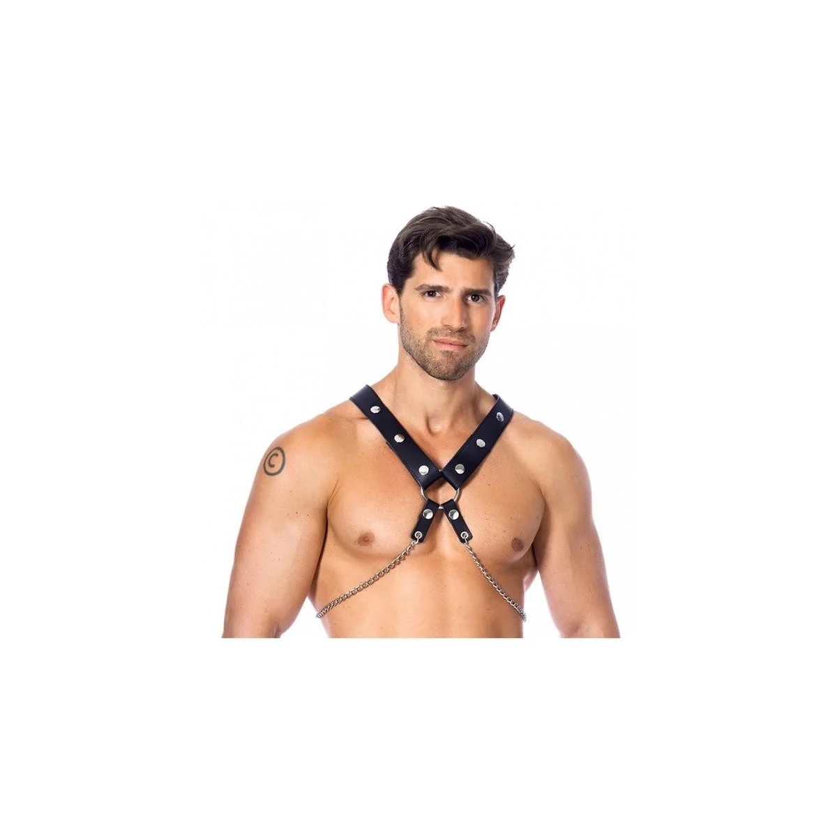 Lederharnisch mit Ketten von Bondage Play kaufen | Fesselliebe