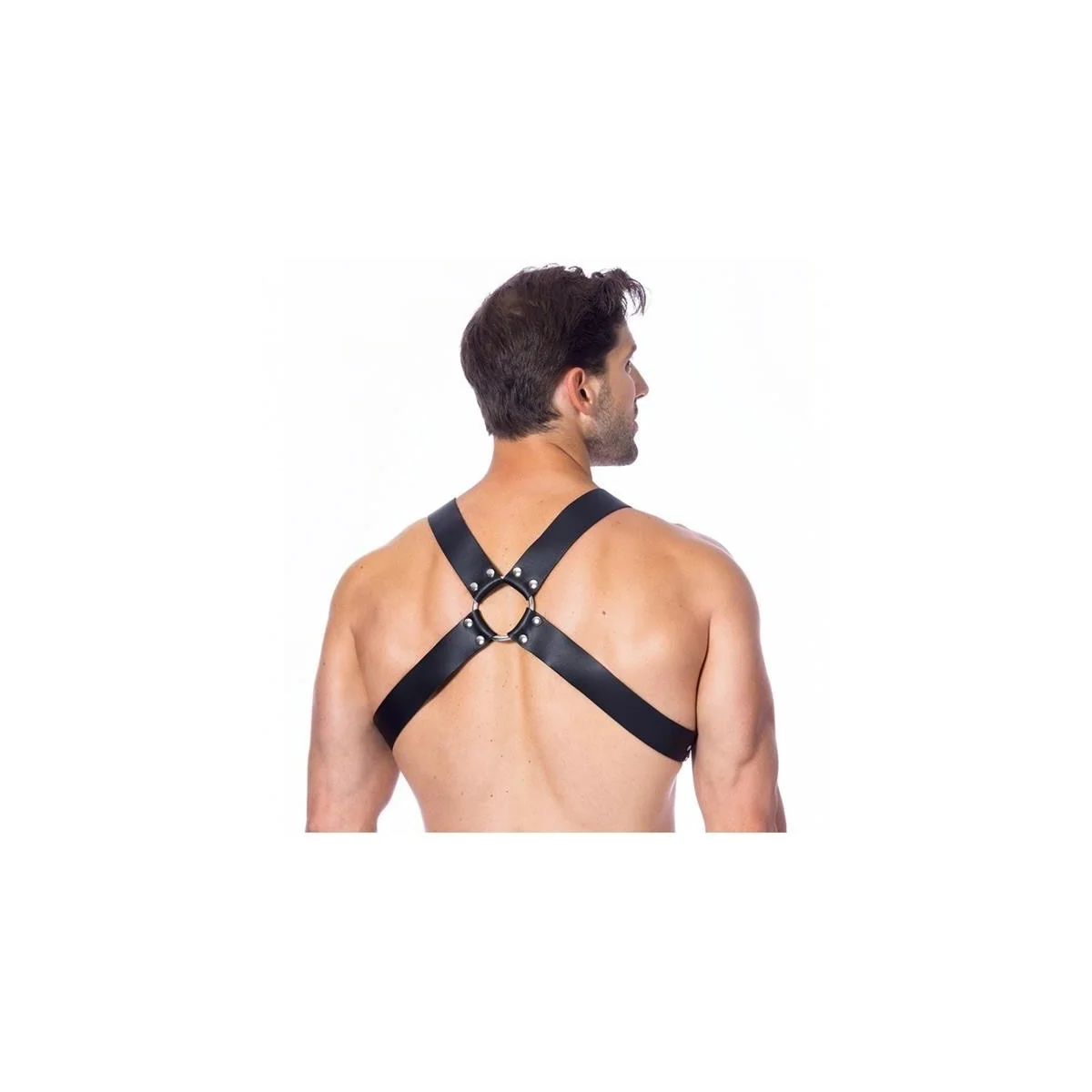 Verstellbares Leder-Geschirr mit Schnallen von Bondage Play kaufen | Fesselliebe