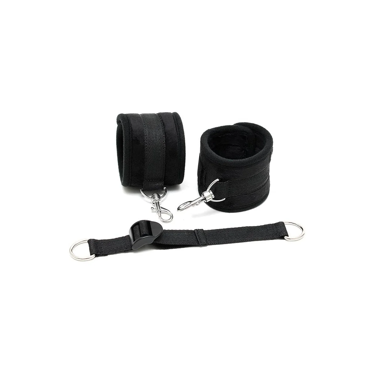 Rimba Fußfesseln mit verstellbarem Spreizgurt verstellbar schwarz von Bondage Play kaufen | Fesselliebe