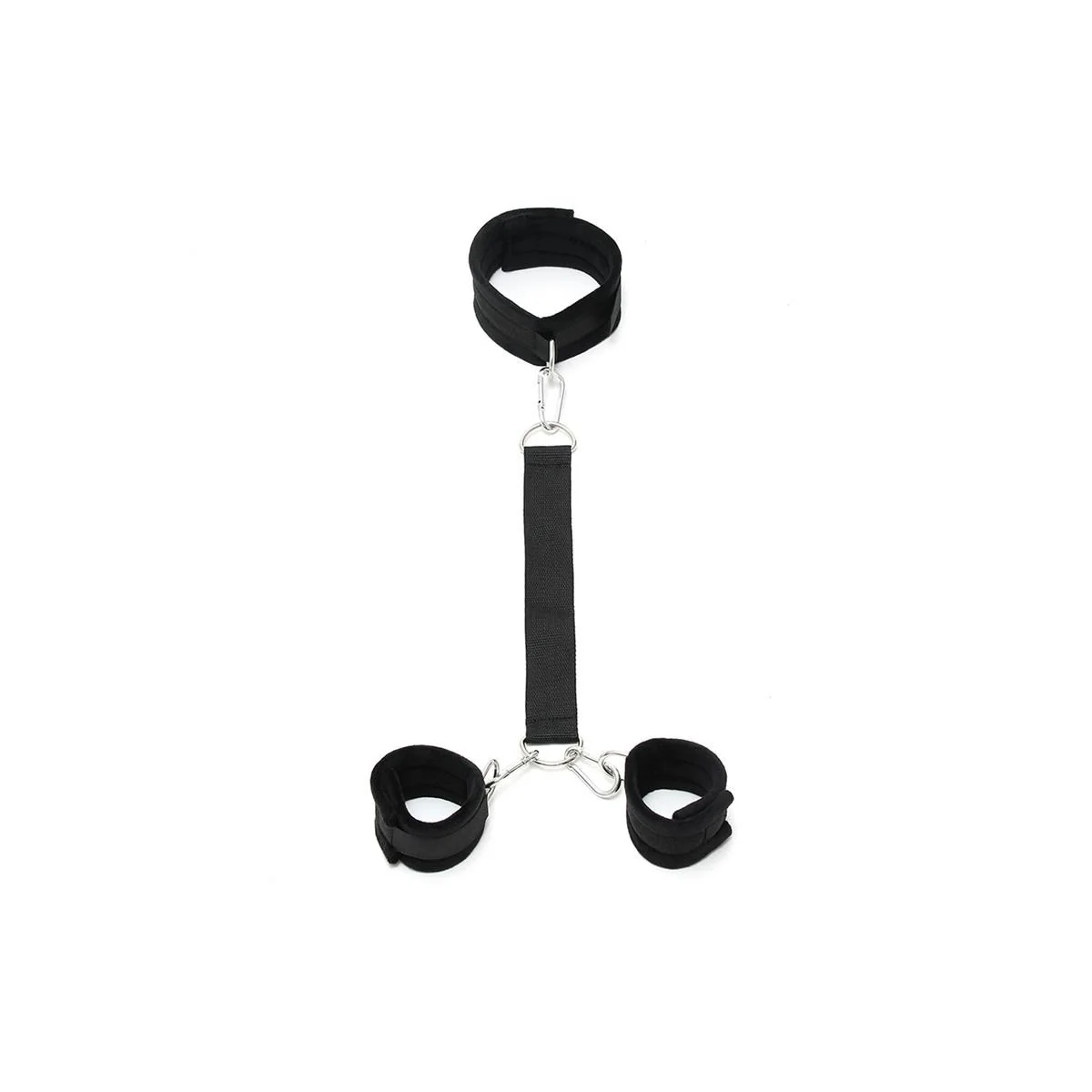 Weiches Halsband zu Handschellen mit verstellbarer Leine von Bondage Play kaufen | Fesselliebe