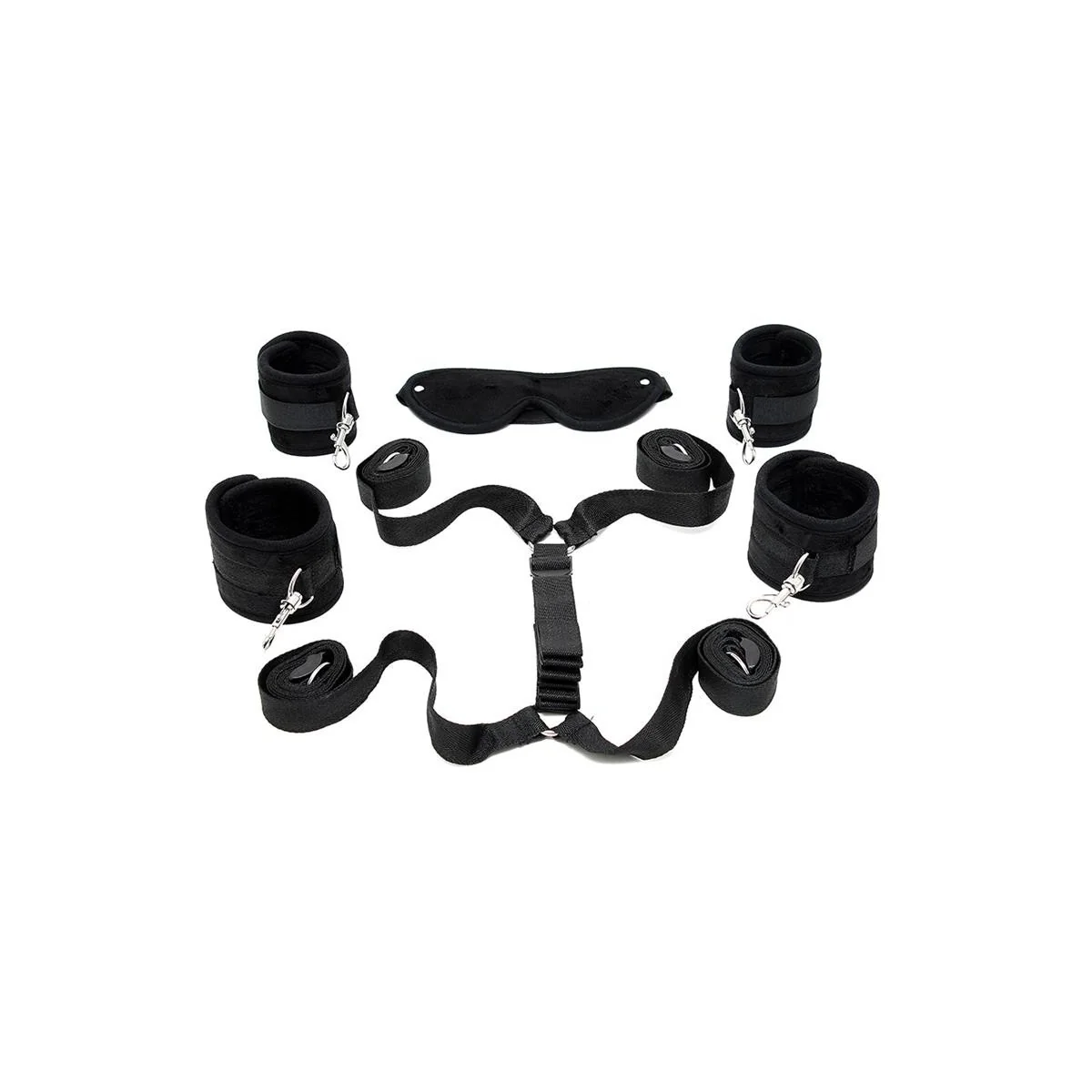 Fesselset unter der Matratze, Schwarz von Bondage Play kaufen | Fesselliebe