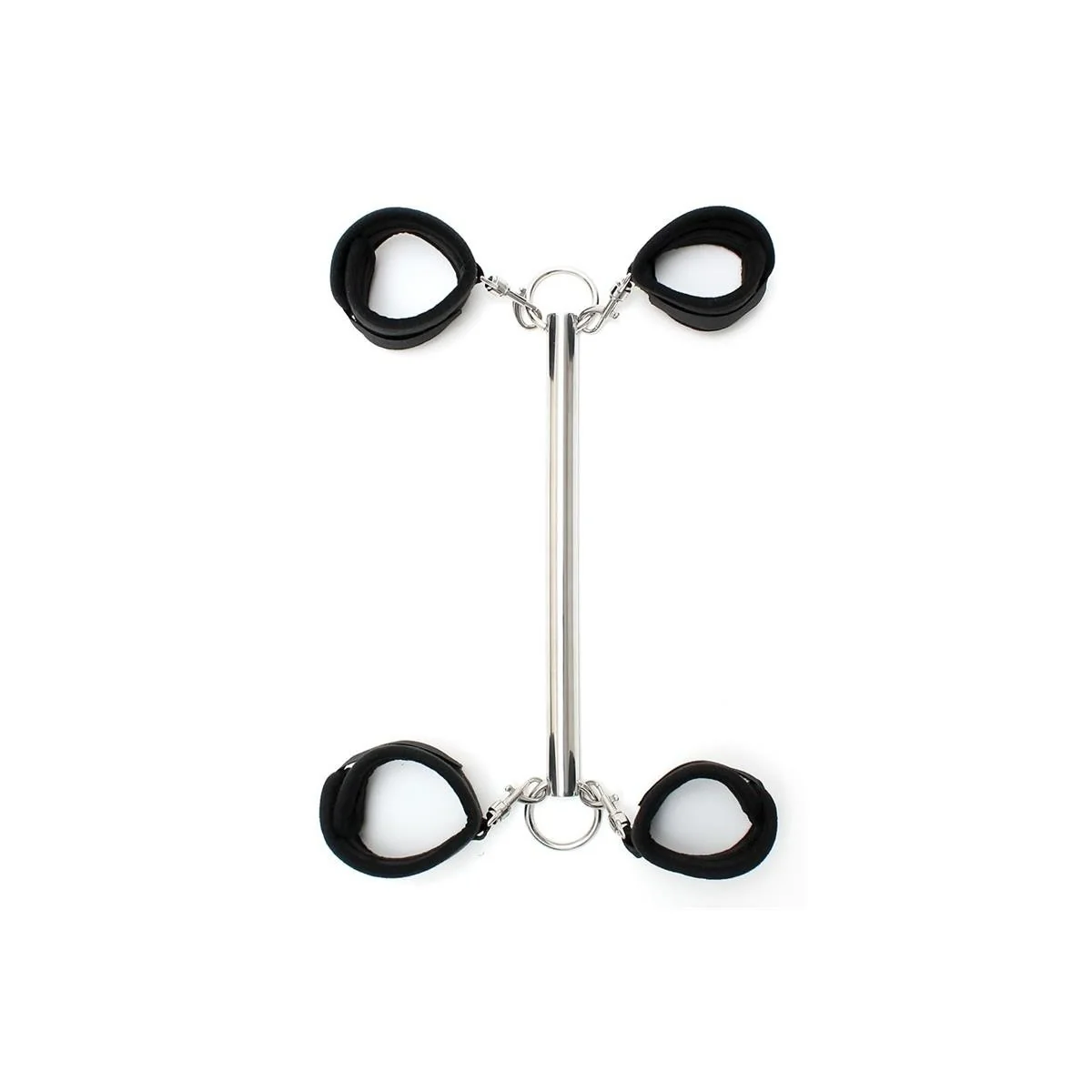 Spreizstange mit 4 abnehmbaren Fesseln Schwarz von Bondage Play kaufen | Fesselliebe