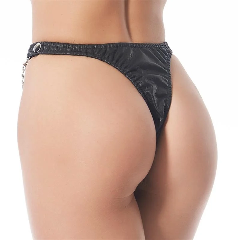 Rimba Slip mit Ketten Schwarz von Bondage Play kaufen | Fesselliebe 2