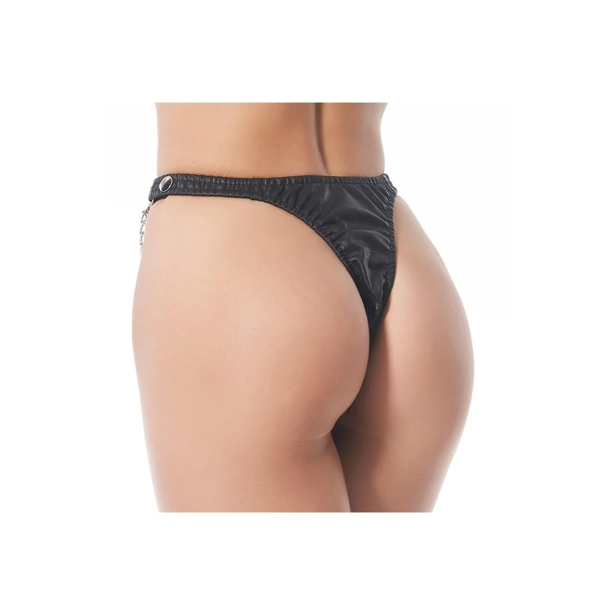 Rimba Slip mit Ketten Schwarz von Bondage Play kaufen | Fesselliebe