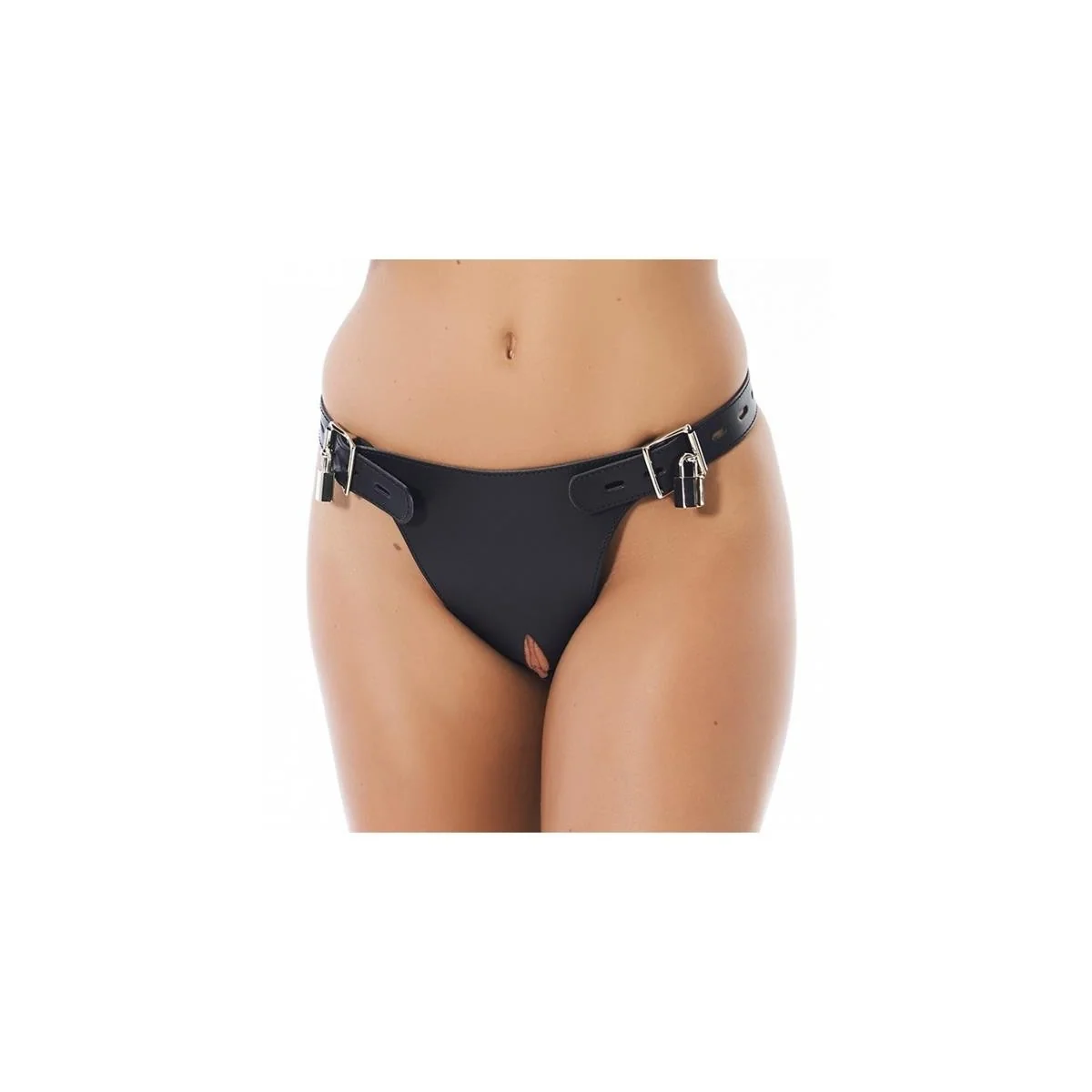 Leder Keuschheit Slip anpassbar von Bondage Play kaufen | Fesselliebe