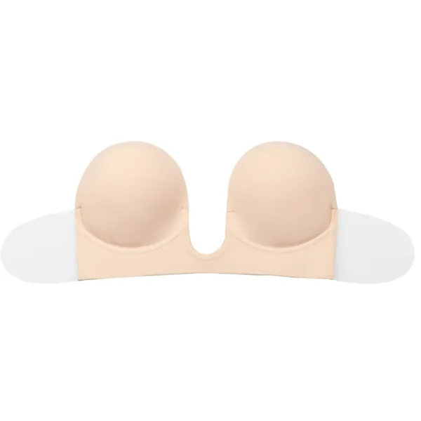 BH ohne Griffe En U Beige Cup B von Bye Bra - Bras kaufen | Fesselliebe